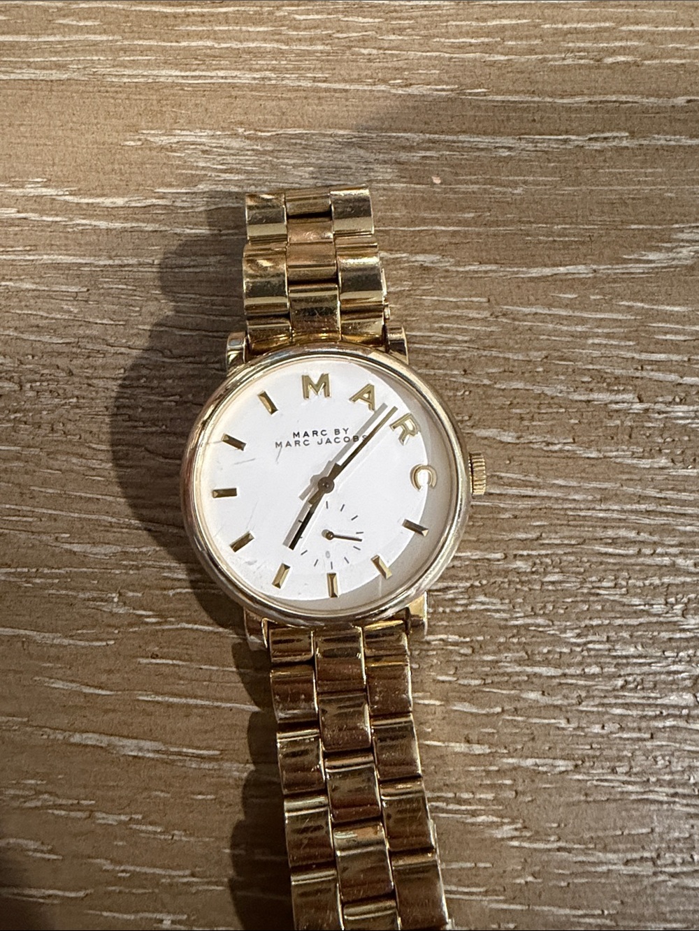 Marc by Marc Jacobs Gold and White Watch